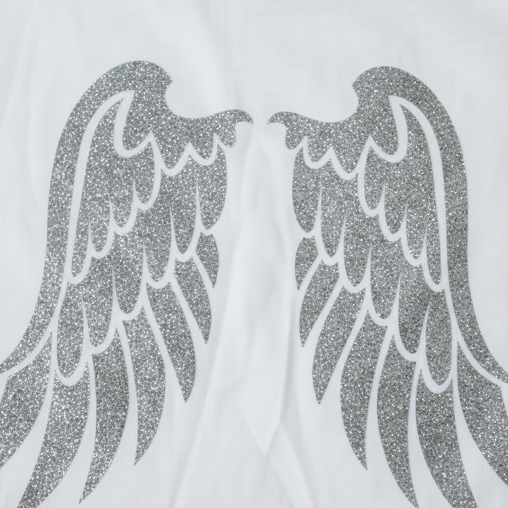 CAMISETA ALAS PLATA