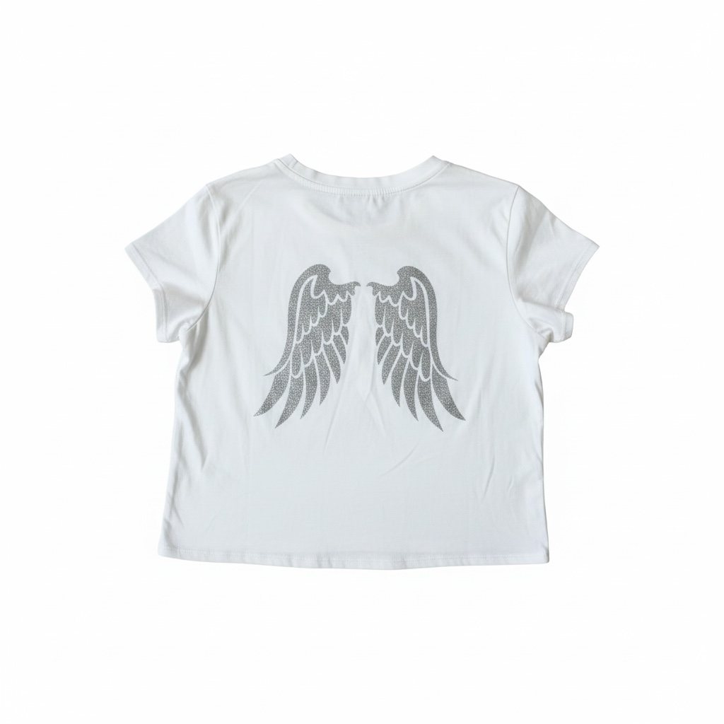CAMISETA ALAS PLATA