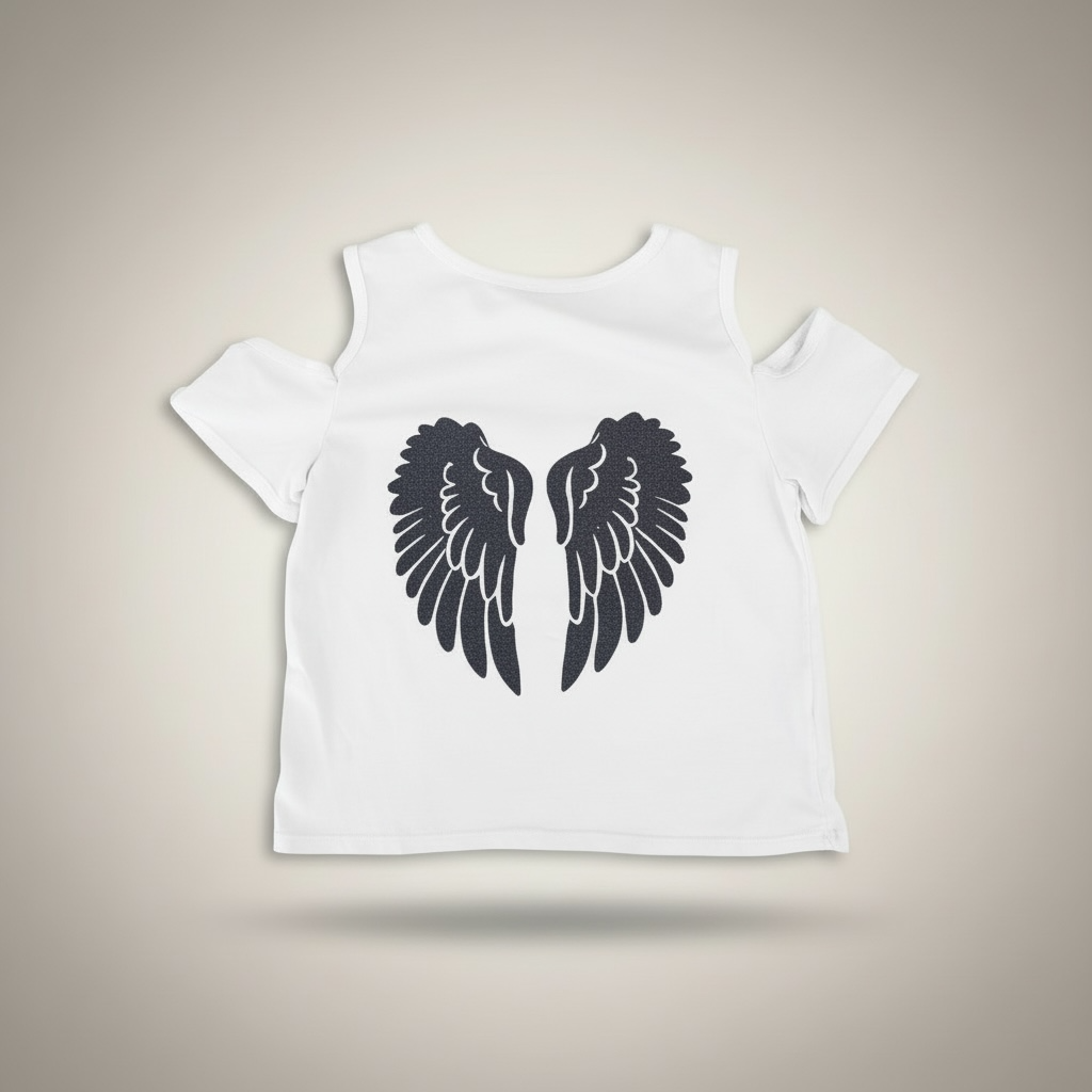 CAMISETA ALAS HOMBROS DESCUBIERTOS